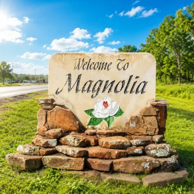 Welcome to Magnolia TX sign